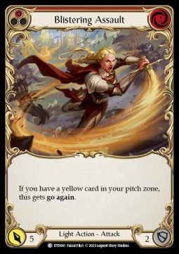 Blistering Assault (Red) (Rainbow Foil) - Dusk till Dawn