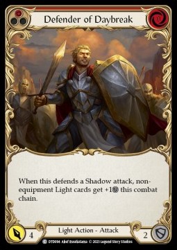 Defender of Daybreak (Red) (Rainbow Foil) - Dusk till Dawn