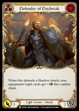 Defender of Daybreak (Yellow) (Rainbow Foil) - Dusk till Dawn