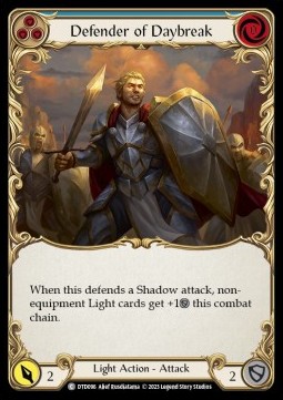 Defender of Daybreak (Blue) (Rainbow Foil) - Dusk till Dawn