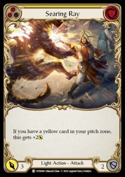 Searing Ray (Yellow) (Rainbow Foil) - Dusk till Dawn