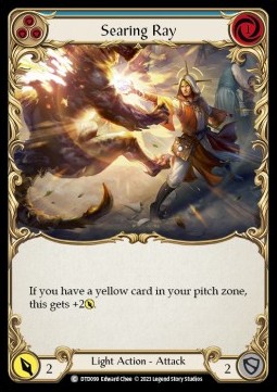 Searing Ray (Blue) (Rainbow Foil) - Dusk till Dawn