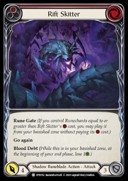Rift Skitter (Red) (Rainbow Foil) - Dusk till Dawn