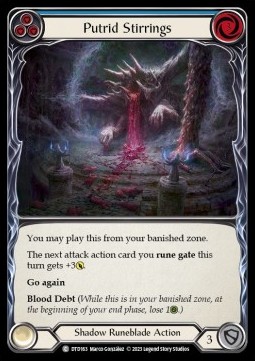 Putrid Stirrings (Blue) (Rainbow Foil) - Dusk till Dawn