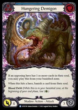 Hungering Demigon (Blue) (Rainbow Foil) - Dusk till Dawn
