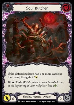 Soul Butcher (Red) (Regular) - Dusk till Dawn