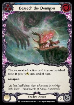 Beseech the Demigon (Blue) (Rainbow Foil) - Dusk till Dawn