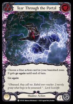 Tear Through the Portal (Blue) (Rainbow Foil) - Dusk till Dawn