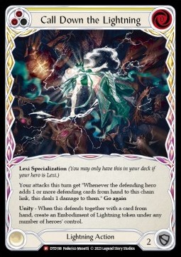 Call Down the Lightning (Rainbow Foil) - Dusk till Dawn