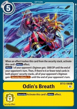 Odin's Breath (BT13-106) - Versus Royal Knights