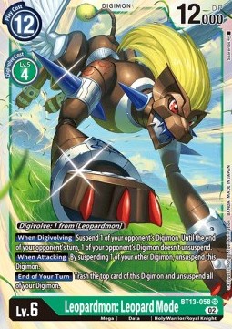Leopardmon: Leopard Mode (BT13-058) (V.1) - Versus Royal Knights