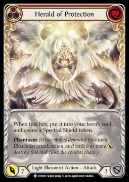 Herald of Protection (Red) (Extended Art Regular) - Dusk till Dawn