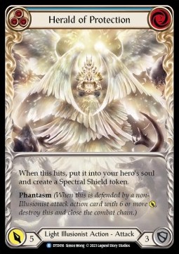 Herald of Protection (Blue) (Extended Art Regular) - Dusk till Dawn