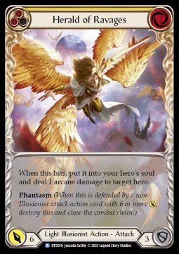 Herald of Ravages (Yellow) (Extended Art Regular) - Dusk till Dawn
