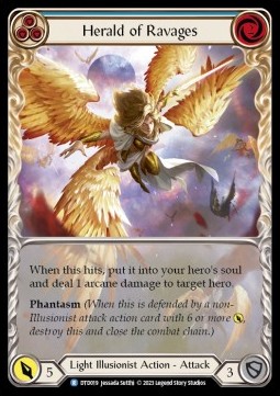 Herald of Ravages (Blue) (Extended Art Regular) - Dusk till Dawn