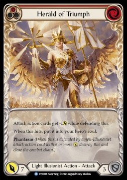 Herald of Triumph (Red) (Extended Art Regular) - Dusk till Dawn