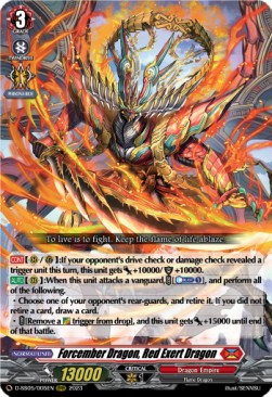 Forcember Dragon, Red Exert Dragon [D-Format] (V.1 - Triple Rare) - Festival Booster 2023