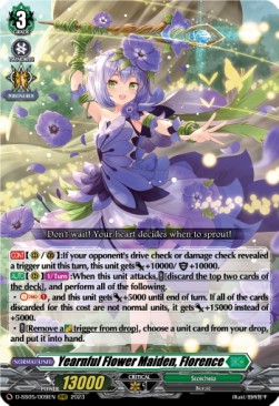 Yearnful Flower Maiden, Florence [D-Format] (V.1 - Triple Rare) - Festival Booster 2023