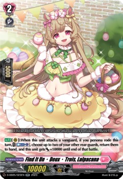 Find It Un・Deux・Trois, Lalpacana [D-Format] - Festival Booster 2023