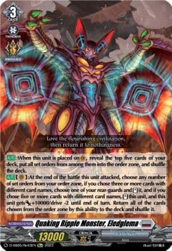 Quaking Ripple Monster, Eledglema [D Format] - Festival Booster 2023
