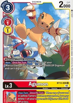 Agumon (BT13-008) - Versus Royal Knights