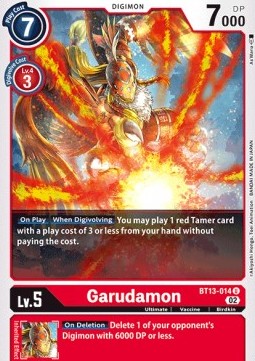 Garudamon (BT13-014) - Versus Royal Knights