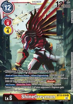 ShineGreymon (BT13-018) - Versus Royal Knights