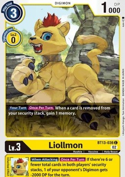 Liollmon (BT13-036) - Versus Royal Knights