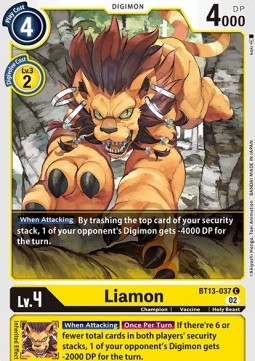 Liamon (BT13-037) - Versus Royal Knights