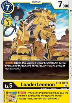 LoaderLeomon (BT13-043) - Versus Royal Knights