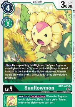 Sunflowmon (BT13-050) - Versus Royal Knights