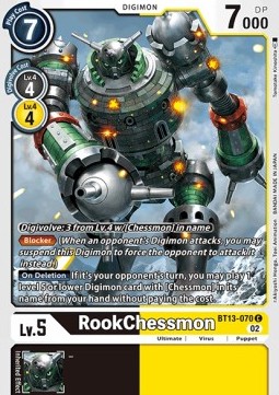 RookChessmon (BT13-070) - Versus Royal Knights