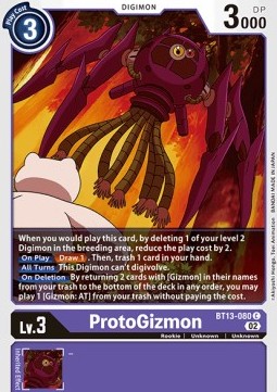 ProtoGizmon (BT13-080) - Versus Royal Knights