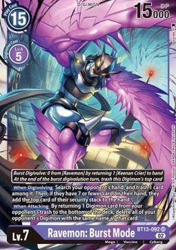 Ravemon: Burst Mode (BT13-092) (V.1) - Versus Royal Knights