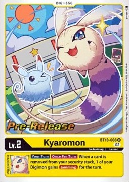 Kyaromon (BT13-003) - Promos: Versus Royal Knights