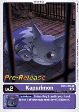 Kapurimon (BT13-006) - Promos: Versus Royal Knights