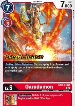 Garudamon (BT13-014) - Promos: Versus Royal Knights