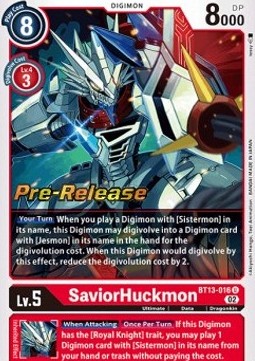 SaviorHuckmon (BT13-016) - Promos: Versus Royal Knights