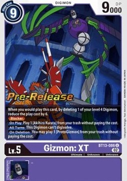 Gizmon: XT (BT13-086) - Promos: Versus Royal Knights