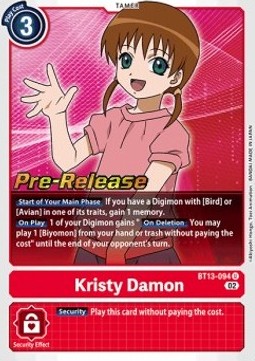 Kristy Damon (BT13-094) - Promos: Versus Royal Knights