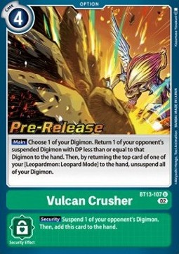 Vulcan Crusher (BT13-107) - Promos: Versus Royal Knights