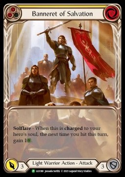 Banneret of Salvation (Extended Art Rainbow Foil) - LGS Promos
