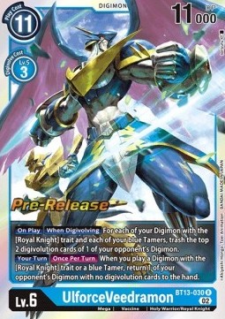 UlforceVeedramon (BT13-030) - Promos: Versus Royal Knights