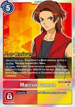 Marcus Damon (BT13-095) (V.1) - Promos: Versus Royal Knights