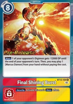 Final Shining Burst (BT13-104) - Promos: Versus Royal Knights