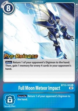 Full Moon Meteor Impact (BT13-105) - Promos: Versus Royal Knights