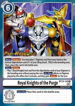 Royal Knights of the Purge (BT13-110) - Promos: Versus Royal Knights