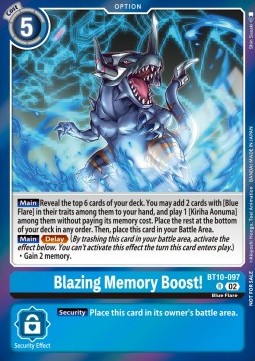 Blazing Memory Boost! (BT10-097) - Event Pack 5