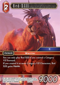 Red XIII (20-021) - Dawn of Heroes