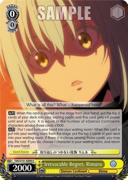Irrevocable Regret, Rimuru (V.1 - Uncommon) - That Time I Got Reincarnated as a Slime Vol.3